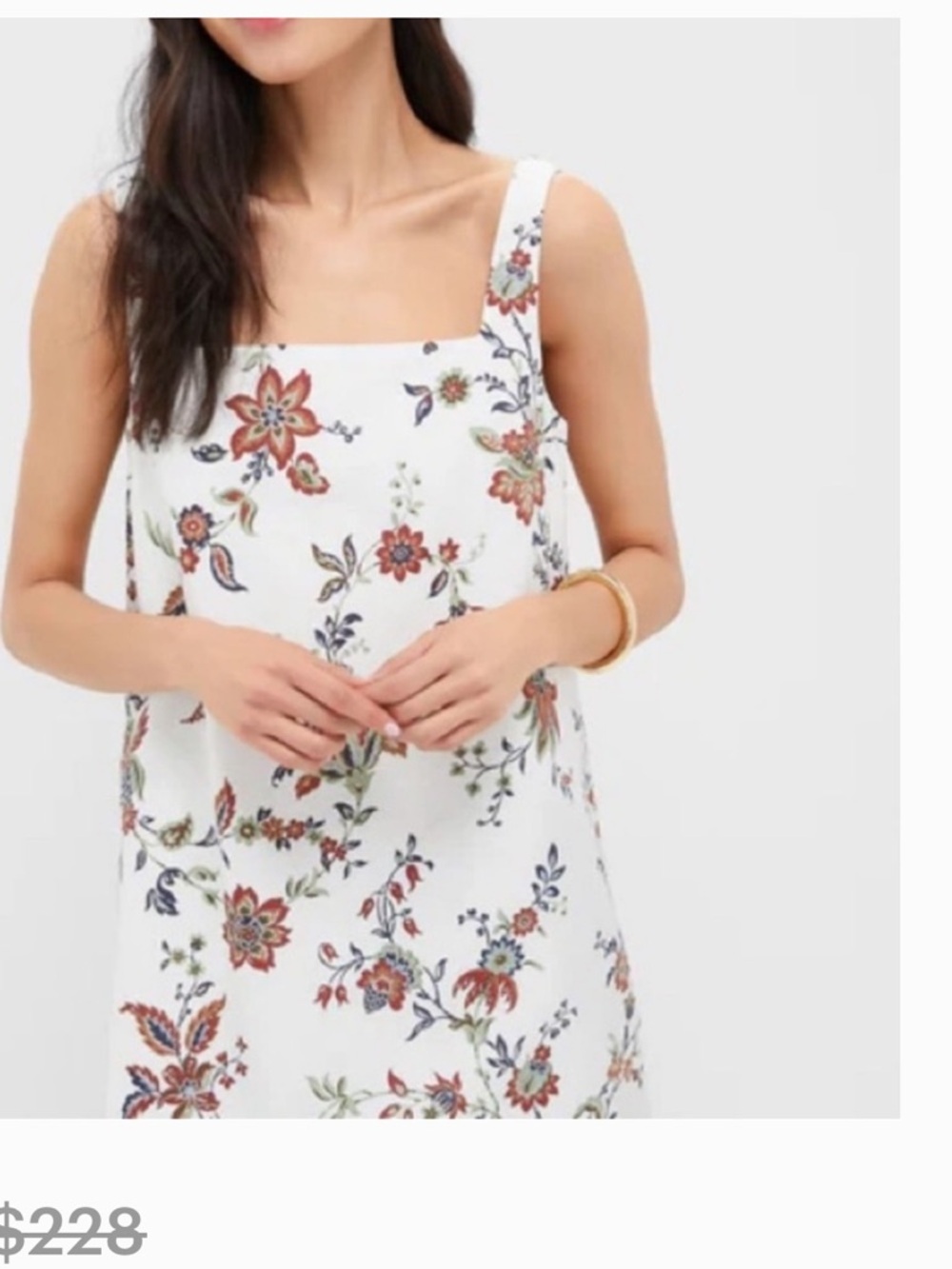 Tuckernuck x Studio McGee Cassie Dress Terracotta Chintz Linen Blend Large - Picture 4 of 9